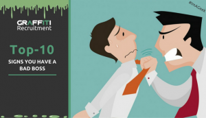 Top-10 Signs you have a bad boss